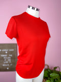 Red Crew Neck Top