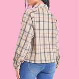 Autumn Coffee Plaid Shacket