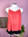 Double V-Neck Cami Women Top