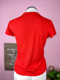 Red Crew Neck Top