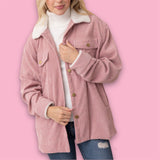 Koko Corduroy Jacket - Dusty Pink