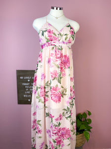 Blush Print Maxi Dress