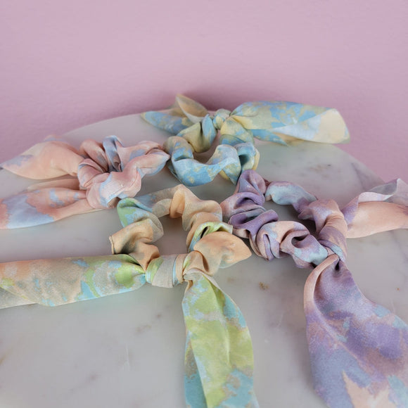 Colorful Scarf Scrunchie