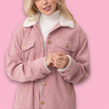 Koko Corduroy Jacket - Dusty Pink